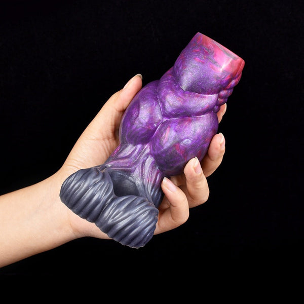 5-Inch Male Fantasy Penis Extender – Flesh-Inflating Silicone Cock Sleeve