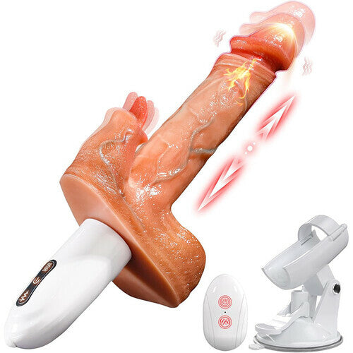 Blovex - Sex Machine 90° Automatic Adjustable 8 Thrusting & Vibrating & Licking Dildos Vibrator