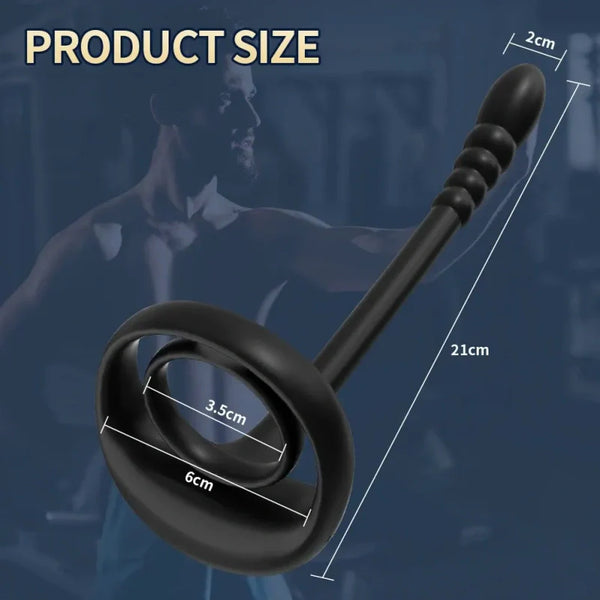 Wireless-Control Silicone Cock Ring for Ejaculation Control – G-Spot Stimulating Vibrator for Couples