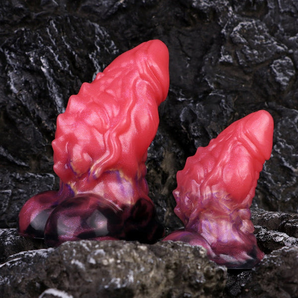 Thick Bad Dragon Dildo Butt Plug – Blood-Red Silicone Monsterdildo Women Masturbation Toy
