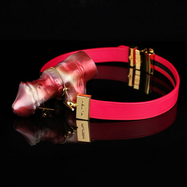 Vertical Dildo Gag Bondage Set - Wearable Ballgag Lustrous Oral Restriant Sex Game Play